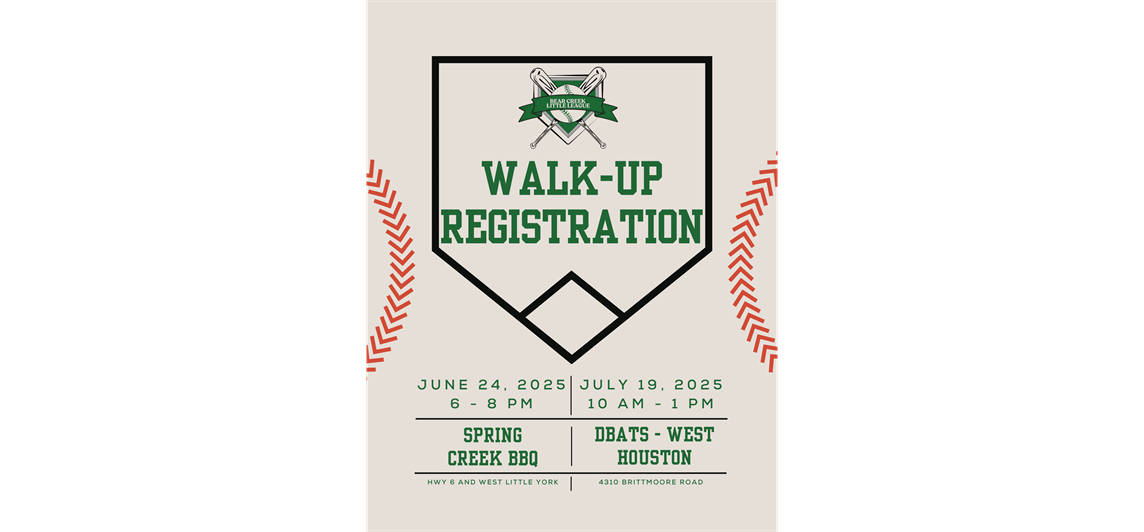 Walk-Up Registration Dates